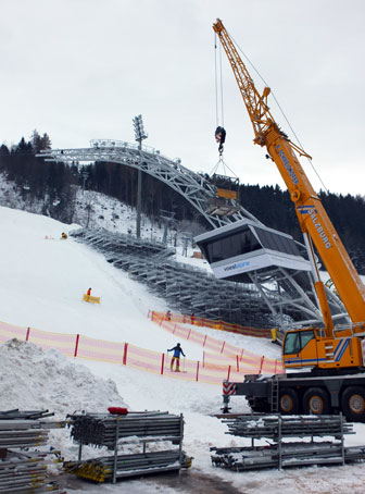 Tribhnenbau, Ski-WM-Schladming 2013
