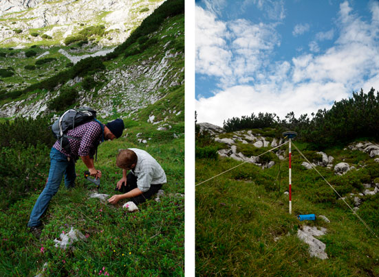 Hochalpine Wüstungsforschung im Tennengebirge, Pitschenbergalm. ANISA-Forschungswoche 2014