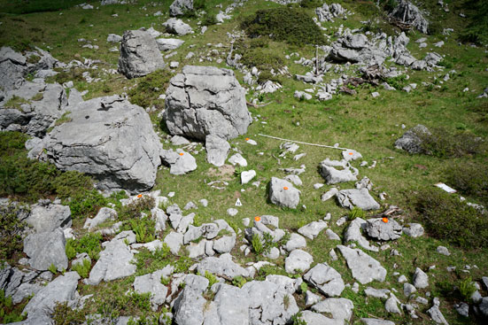 Denudationsprojekt der ANISA, Verein für alpine Forschung 2014, Dachsteingebirge