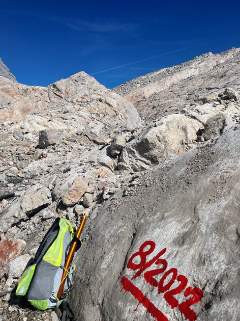 Hallstätter Gletscher 2022. Dokumentiert von Mitarbeitern der ANISA, Verein für alpine Forschung, 2020