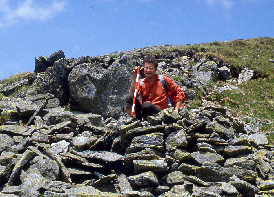 Axel Huber 1982. Hirtenhttenaufnahme in den Niederen Tauern.